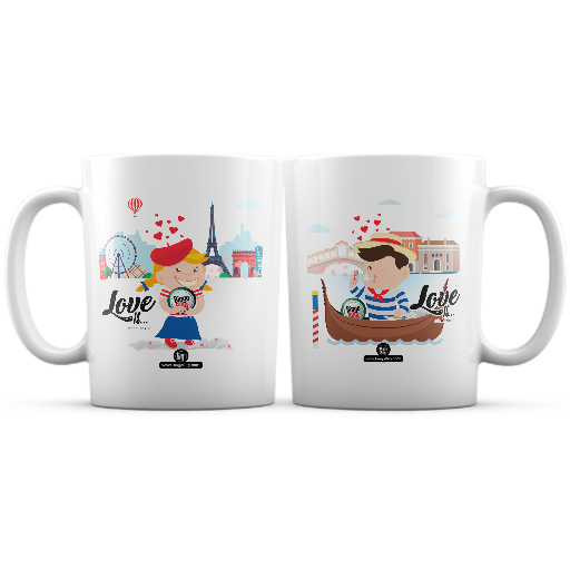 Valentine’s Matching Coffee Mugs for Him and Her